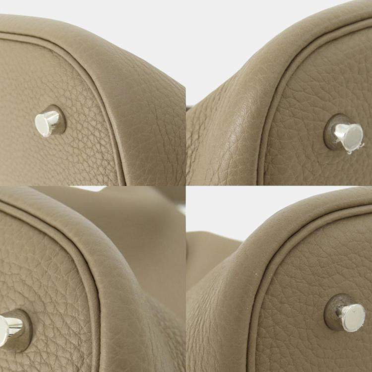 Pre Owned Hermes Etoupe Taurillon Picotin Lock 26 Handbag