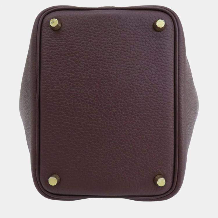 Pre Owned Hermes Taurillon Swift Picotin Lock 18 Handbag