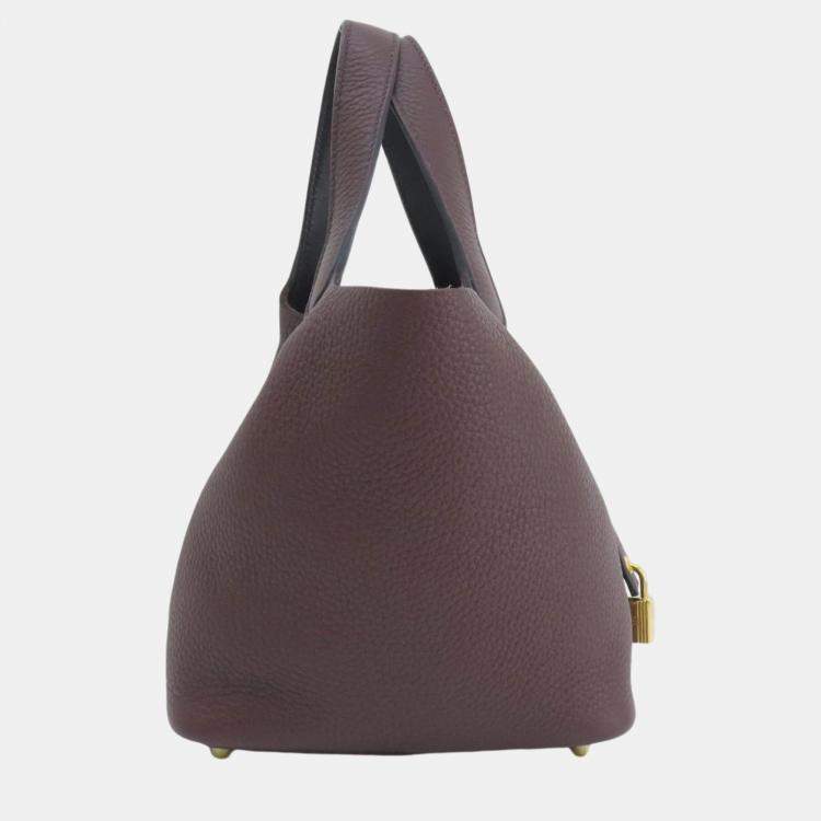 Pre Owned Hermes Taurillon Swift Picotin Lock 18 Handbag