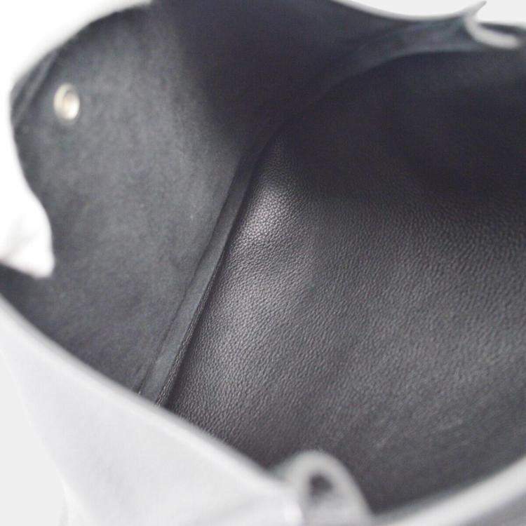 Pre Owned Hermes Black Taurillon Clemence Evelyne 2 41 TGM Shoulder Bag