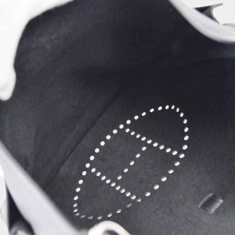 Pre Owned Hermes Black Taurillon Clemence Evelyne 2 41 TGM Shoulder Bag