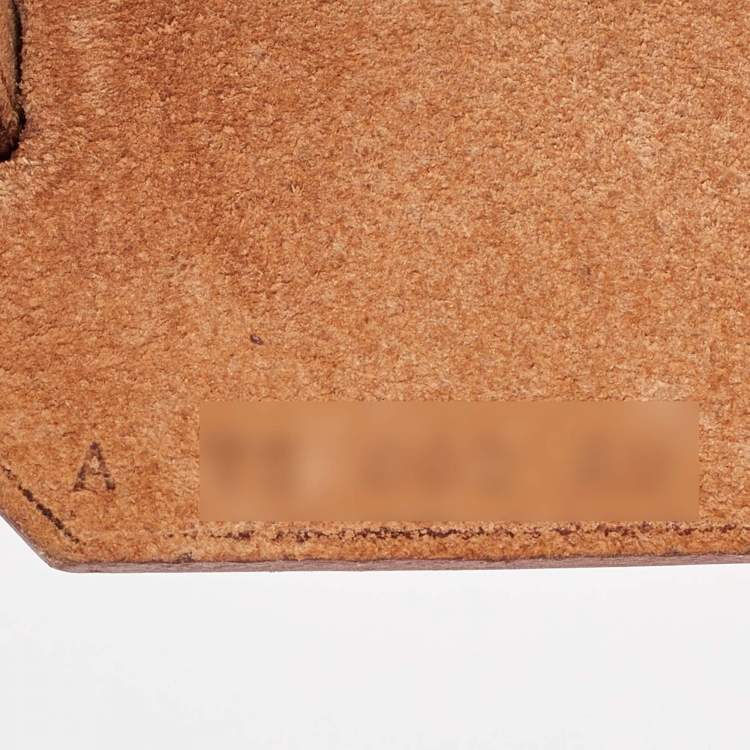 Pre Owned Hermès Rogue Tomate/Natural Toile and Vache Hunter Herbag Zip 31 Bag