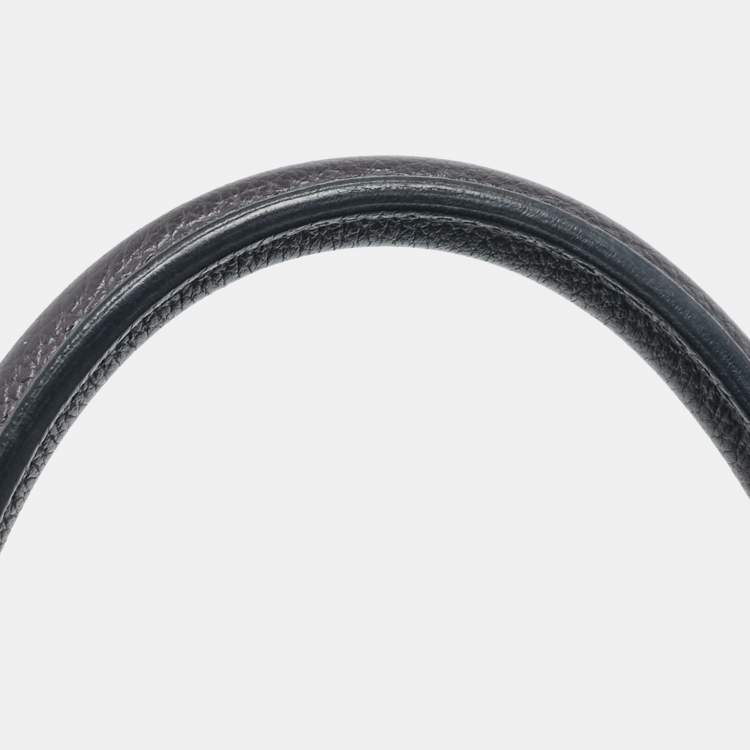 Pre Owned Hermes Graphite Togo Leather Gold Finish Birkin 35 Bag