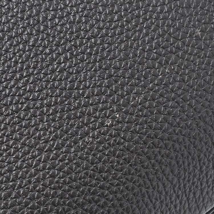 Pre Owned Hermes Graphite Togo Leather Gold Finish Birkin 35 Bag