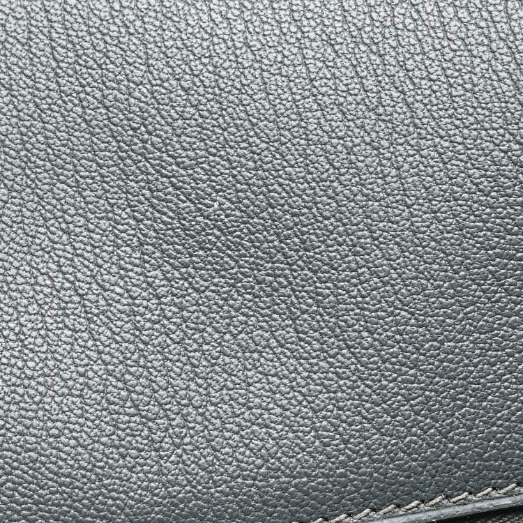 Pre Owned Hermes Graphite Togo Leather Gold Finish Birkin 35 Bag