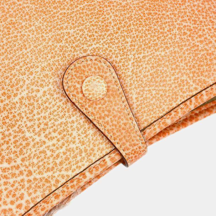 Pre Owned Hermes Orange Dalmatian Evelyne 29 Shoulder Bag
