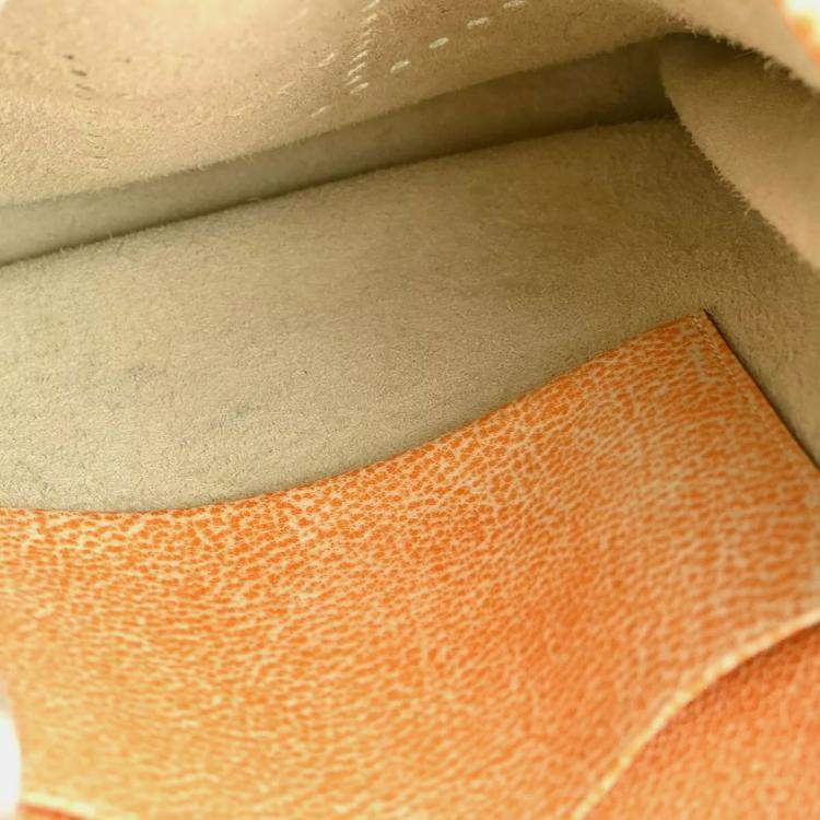 Pre Owned Hermes Orange Dalmatian Evelyne 29 Shoulder Bag