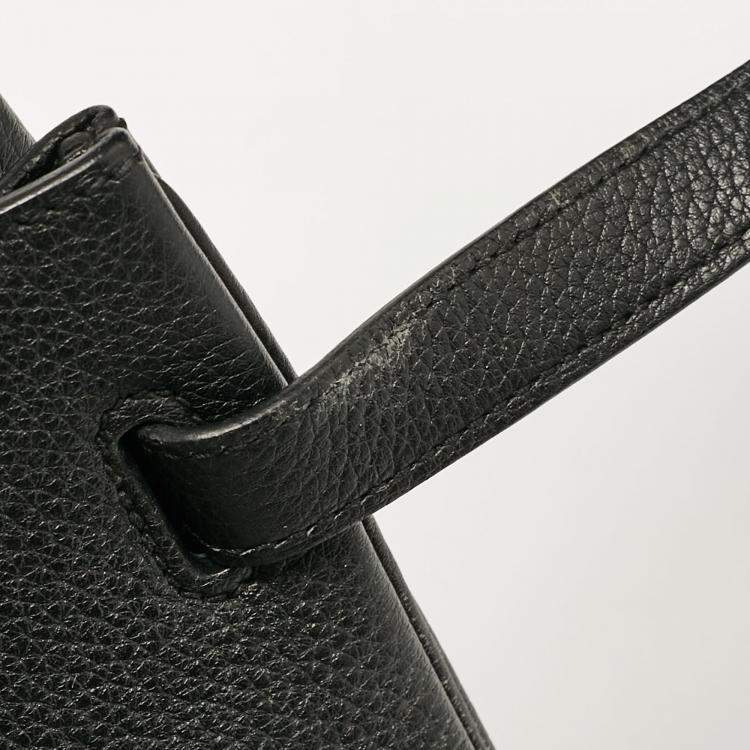 Pre Owned Hermès  Black Togo Leather Palladium Finish Birkin 30 Bag