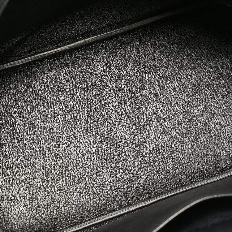 Pre Owned Hermès  Black Togo Leather Palladium Finish Birkin 30 Bag