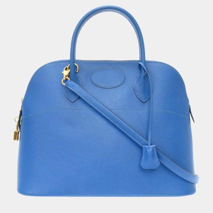 Hermes Couchvel Blue France Bolide 35 Handbag