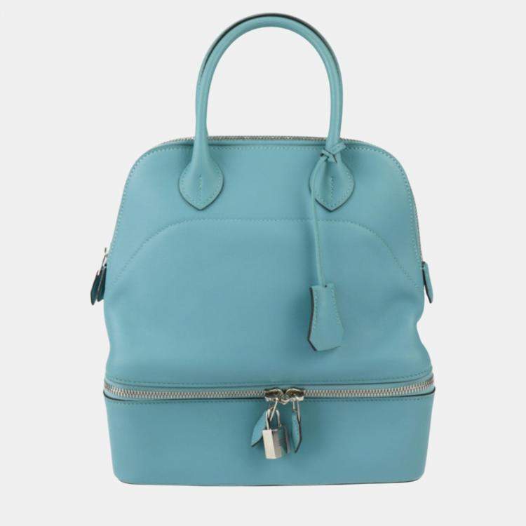 Hermes Vaux Swift Blue Atoll Bolide Sucre Handbag