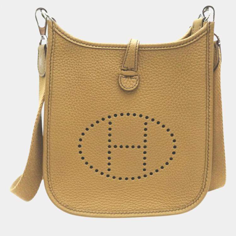 Hermes Taurillon Chai (beige brown) Evelyn TPM Amazon shoulder bag