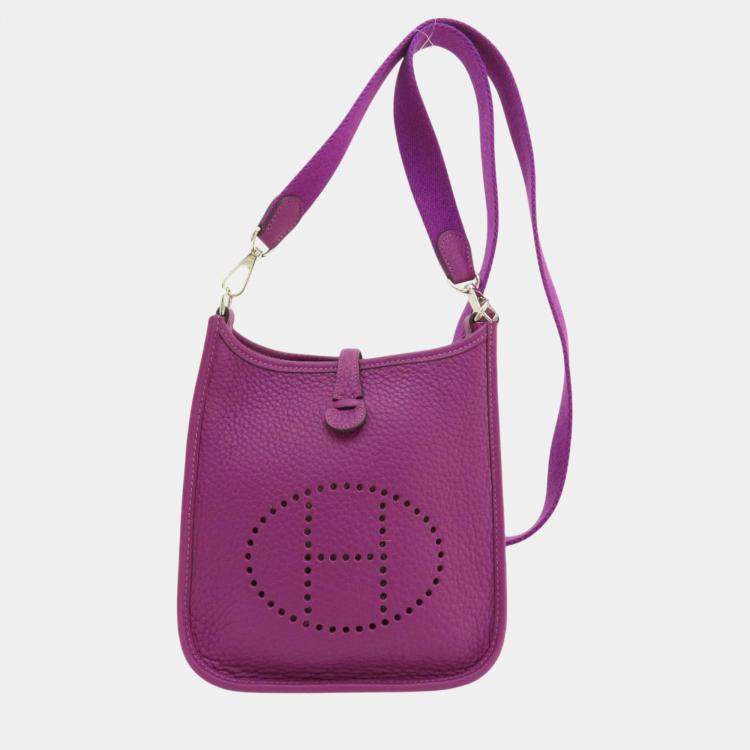 Hermes Taurillon Evelyn TPM Anemone Shoulder Bag