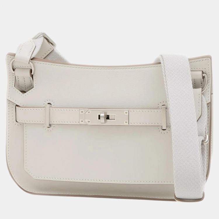 Hermes Swift Grispearl Gypsiere Shoulder Bag