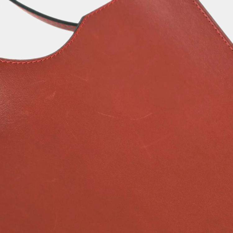 Pre Owned Hermes Bordeaux Box Calf Onimaitou Shoulder Bag