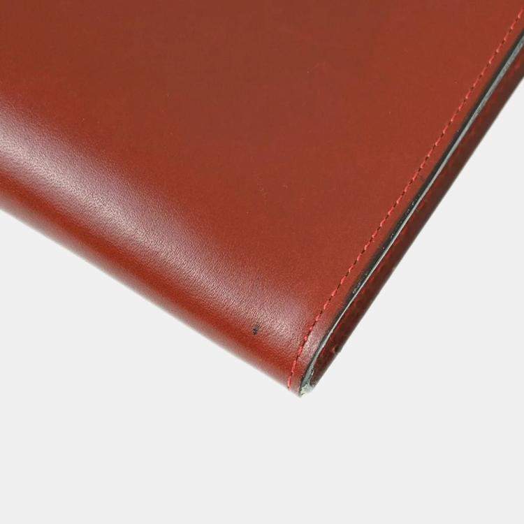 Pre Owned Hermes Bordeaux Box Calf Onimaitou Shoulder Bag