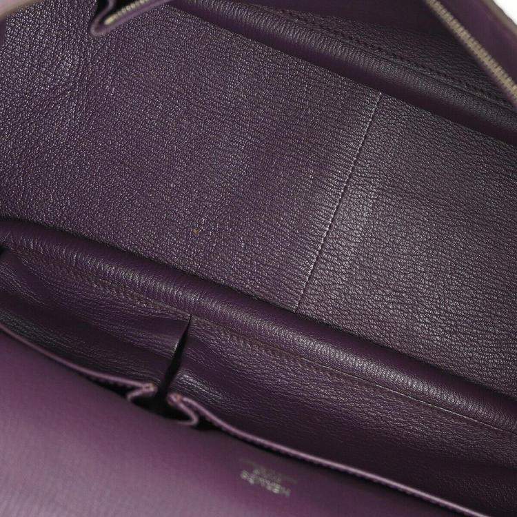 Pre Owned Hermes Purple Fjord Jypsiere 34 Shoulder Bag