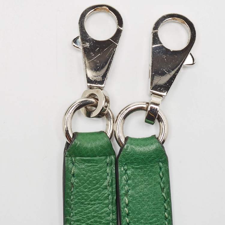 Pre Owned Hermes Vert Bengal Epsom Leather Palladium Finish Kelly Retourne 35 Bag