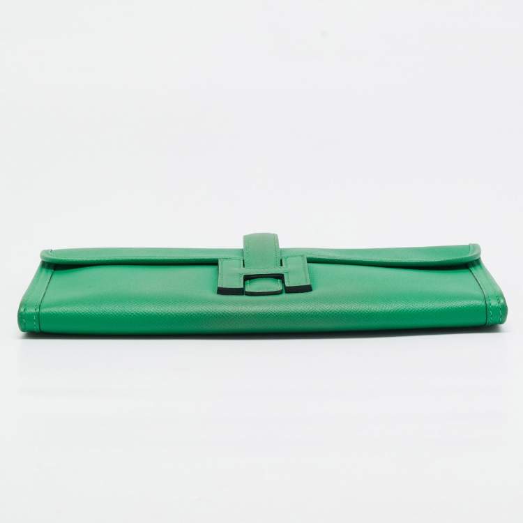 Pre Owned Hermes Bambou Epsom Leather Elan Jige 29 Clutch