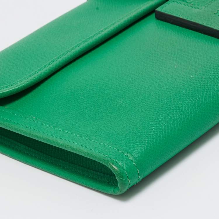 Pre Owned Hermes Bambou Epsom Leather Elan Jige 29 Clutch