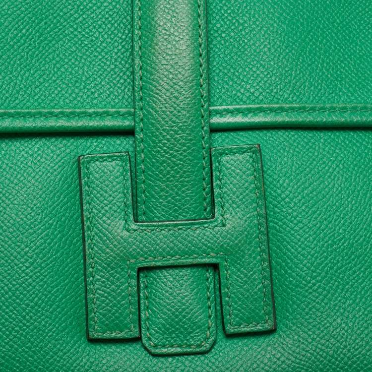 Pre Owned Hermes Bambou Epsom Leather Elan Jige 29 Clutch