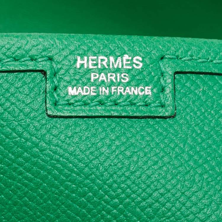 Pre Owned Hermes Bambou Epsom Leather Elan Jige 29 Clutch