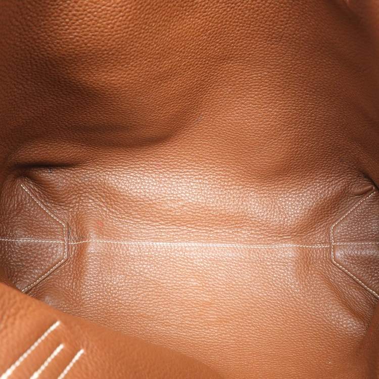 Pre Owned Hermes Tosca/Alizan Togo Leather Double Sens Tote