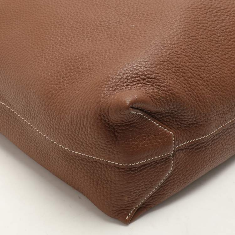 Pre Owned Hermes Tosca/Alizan Togo Leather Double Sens Tote