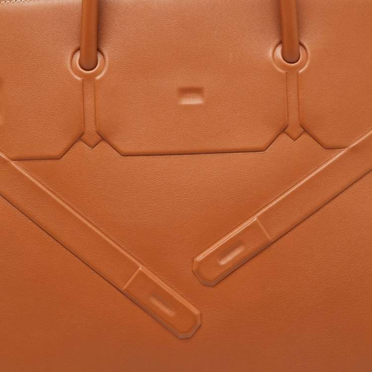 Pre Owned Hermes Gold Swift Leather Shadow Birkin 40 Bag