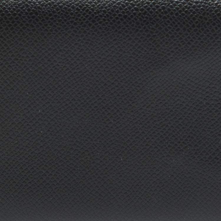 Pre Owned Hermes Black Madame Leather Calvi Card Holder