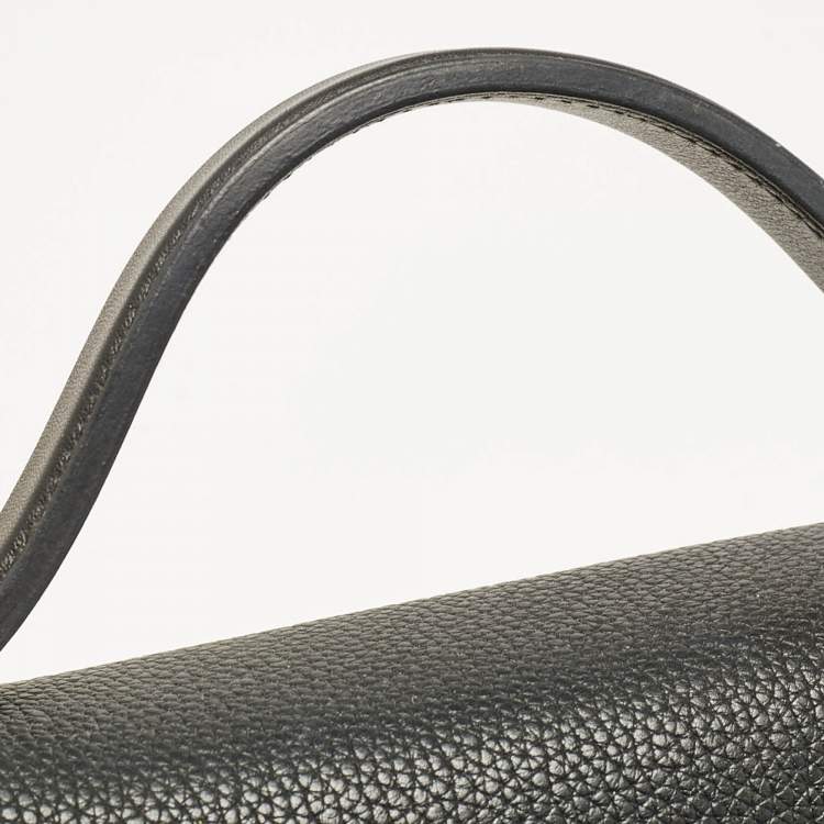 Pre Owned Hermes Noir Taurillon Maurice and Swift Leather Gold Finish 24/24 29 Bag