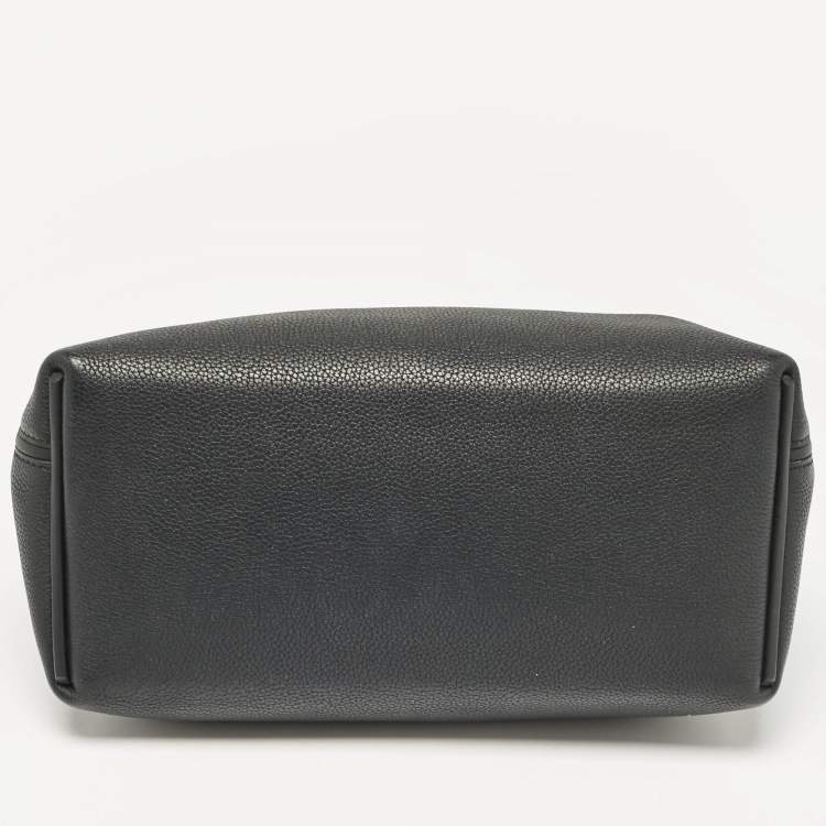 Pre Owned Hermes Noir Taurillon Maurice and Swift Leather Gold Finish 24/24 29 Bag