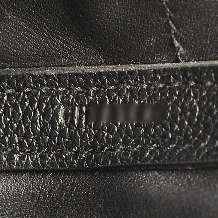 Pre Owned Hermes Noir Taurillon Maurice and Swift Leather Gold Finish 24/24 29 Bag