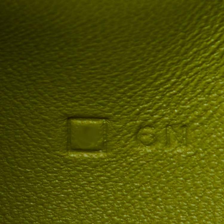 Pre Owned Hermes Anis Green Taurillon Togo Leather Dogon Duo Wallet