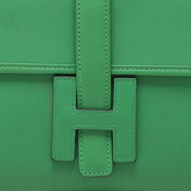 Pre Owned Hermès Bambou Swift Leather Jige Elan 29 Clutch