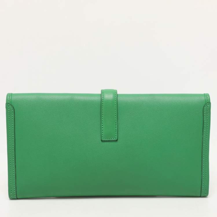Pre Owned Hermès Bambou Swift Leather Jige Elan 29 Clutch