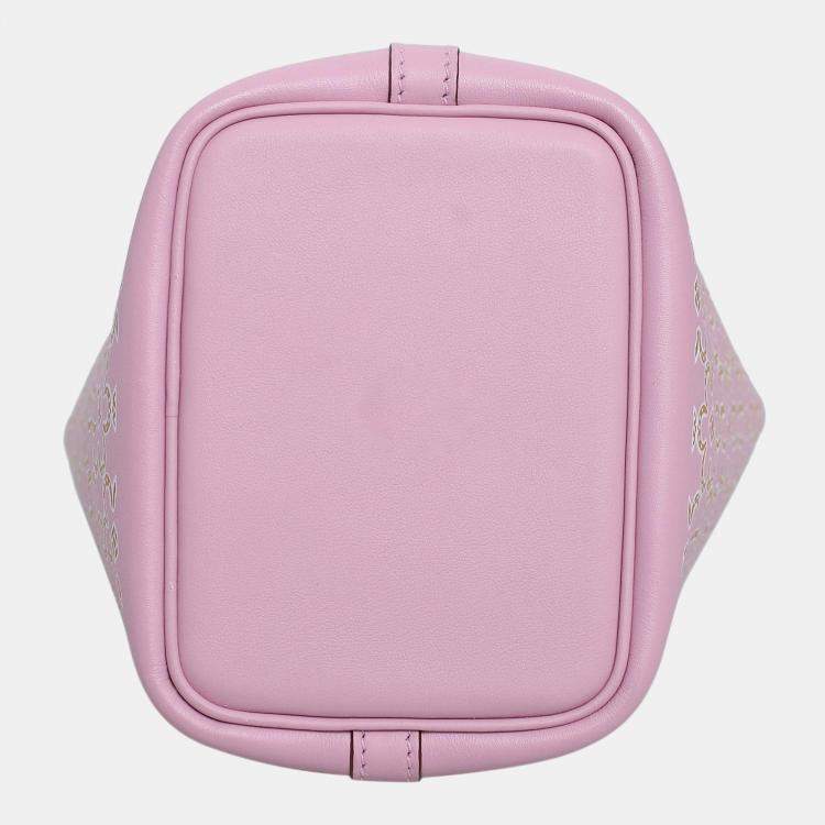 Pre Owned Hermes Mauve Sylvestre Micro Picotin 14 Lucky Daisy Bag