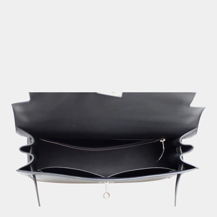 Pre Owned Hermes Toile H Berline/ Swift Kelly 32 Sellier Bag