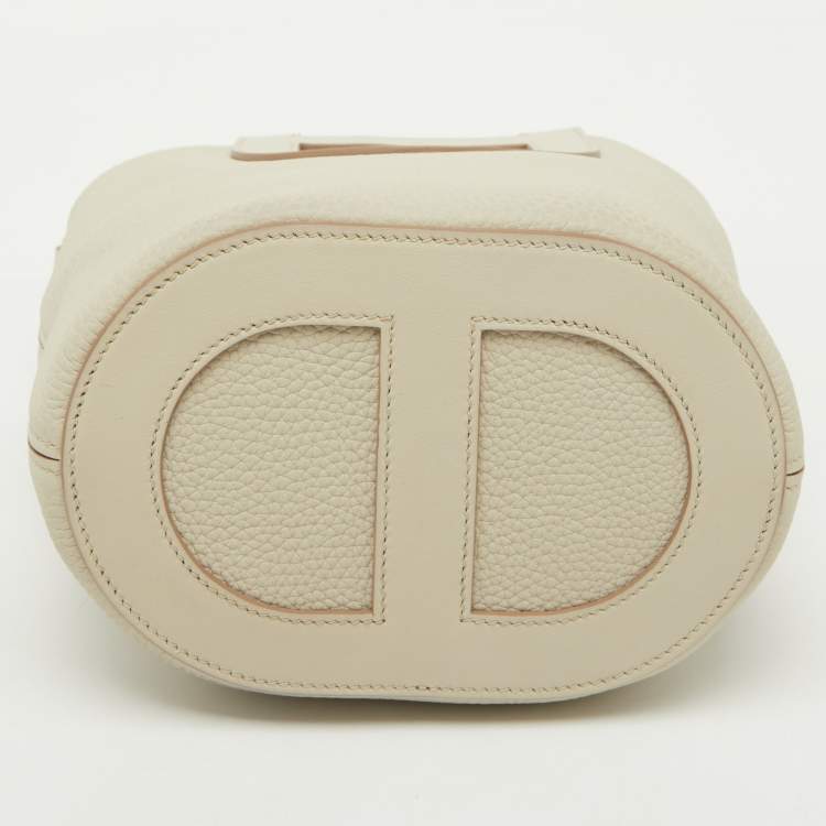 Pre Owned Hermes Beton Taurillon Clemence and Swift Leather In The Loop 18 Bag