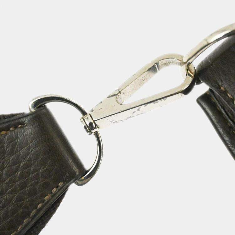 Pre Owned Hermes Chocolat Taurillon Clemence Evelyne 2 Tgm Shoulder Bag