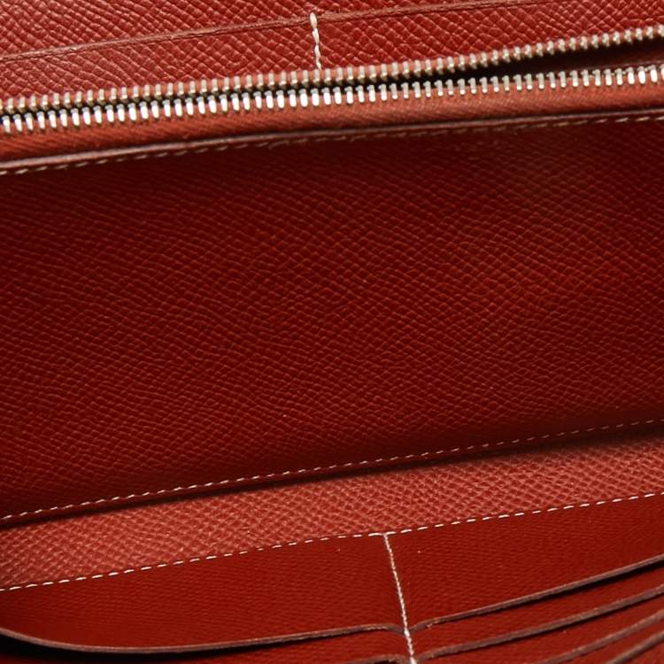 Pre Owned Hermes Brique Epsom Leather Kelly Longue Wallet