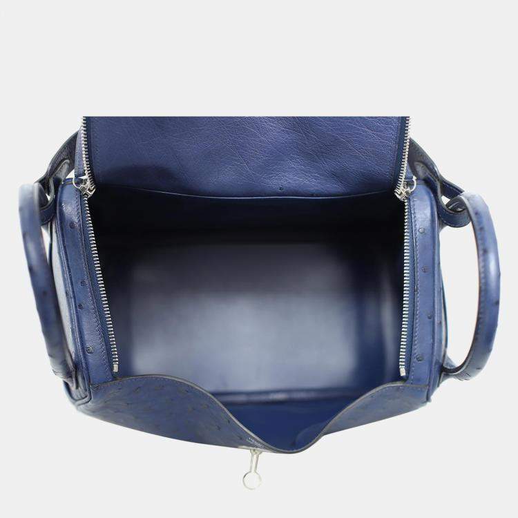 Pre Owned Hermes Ostrich Lindy 30 Bag