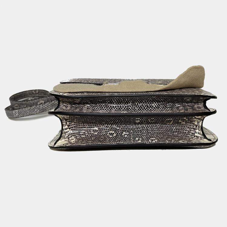 Pre Owned Hermes Lizard Ombre Constance Mirror 18 bag PHW