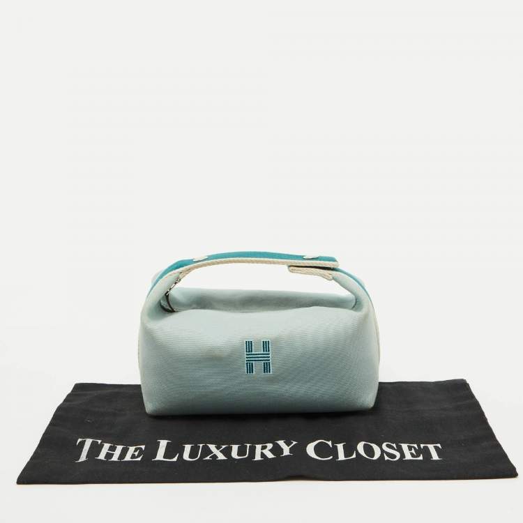 Pre Owned Hermes Eucalyptus Toile H Canvas Small Bride-a-Brac Case