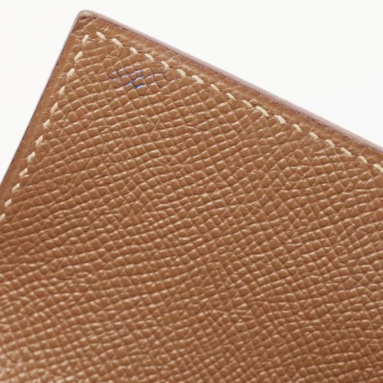 Pre Owned Hermes Gold Courchevel Leather Gold Finish Kelly Sellier 32 Bag