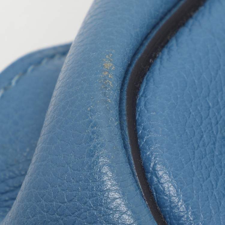 Pre Owned Hermes Azur Togo Steve Light Messenger Bag