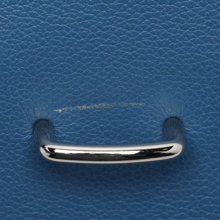 Pre Owned Hermes Azur Togo Steve Light Messenger Bag