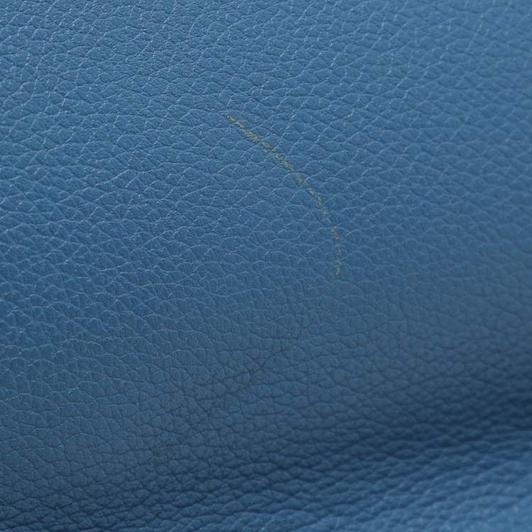 Pre Owned Hermes Azur Togo Steve Light Messenger Bag