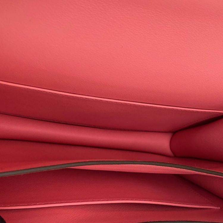 Pre Owned Hermes Summer Pink Swift Leather Constance 19 bag
