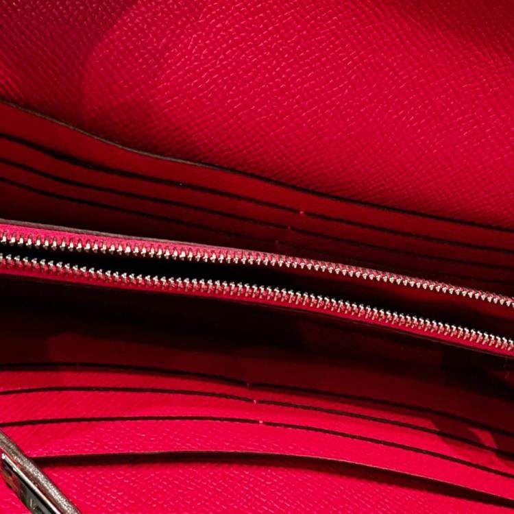 Pre Owned Hermes Pink Chevre Mysore Kelly To Go Wallet